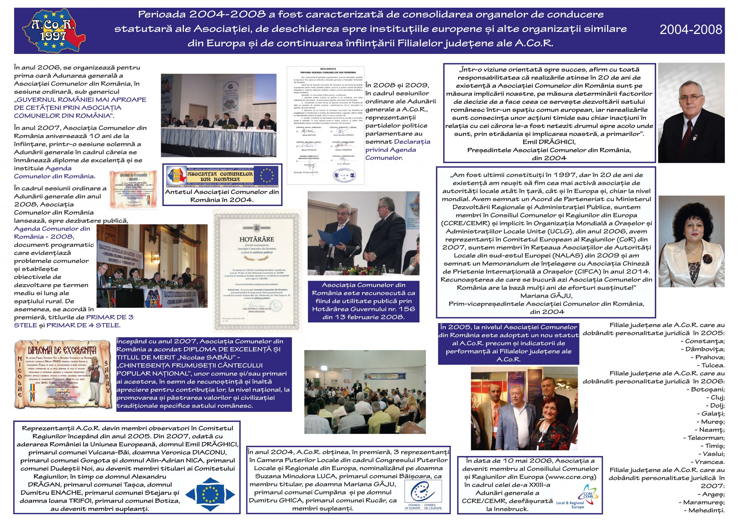 Tablou ACoR - activitatea 2004-2008