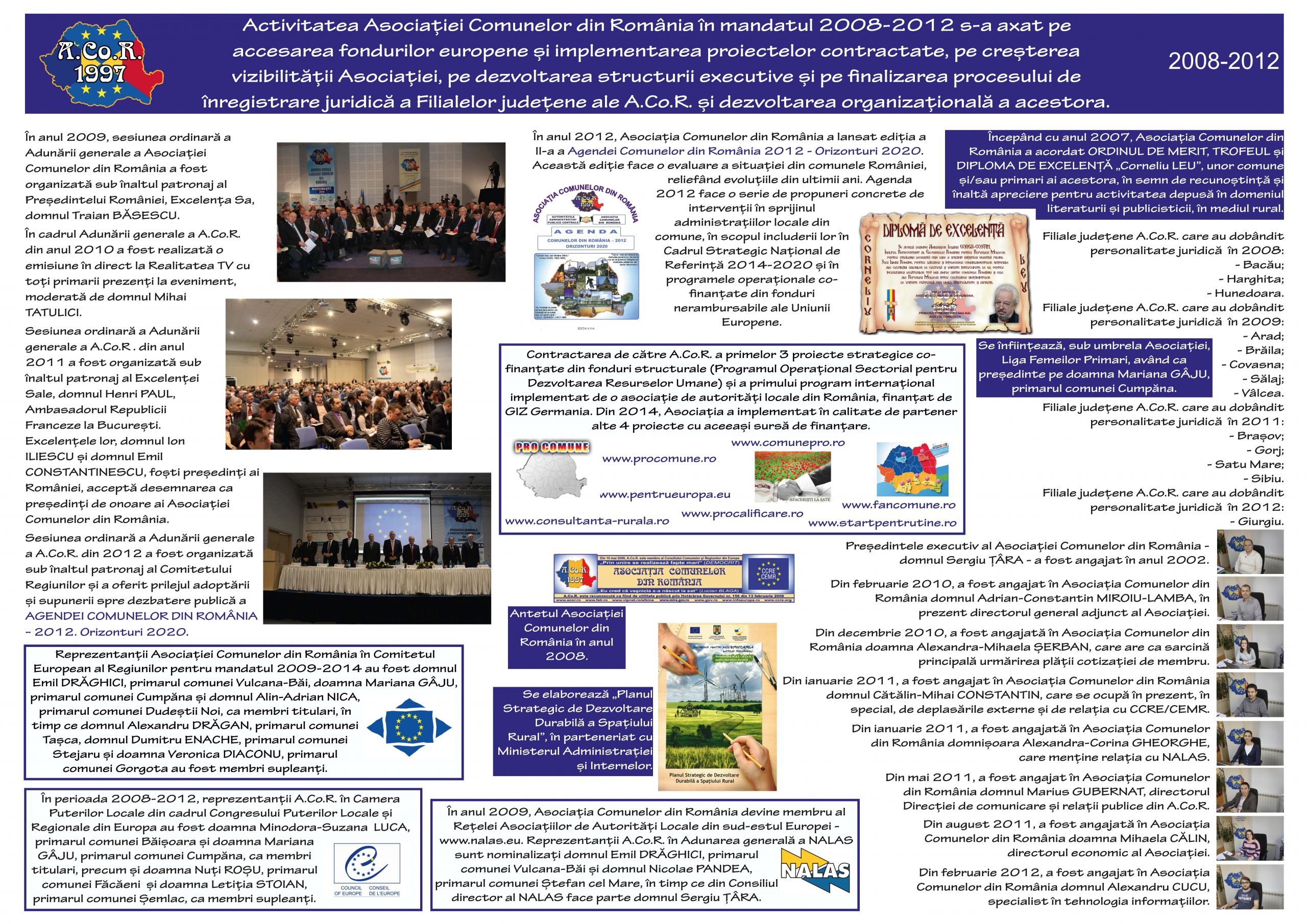 Tablou ACoR - activitatea 2008-2012